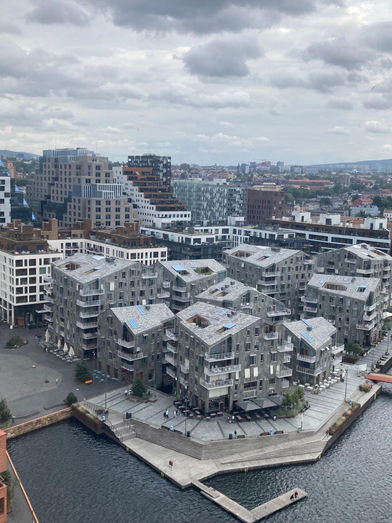 Barcode District, Oslo with kids